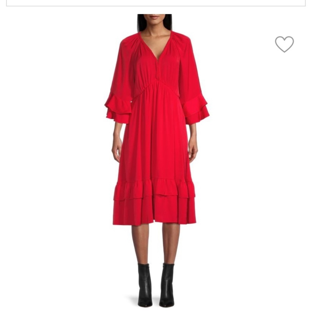Bryant Braided Trim Midi Dress